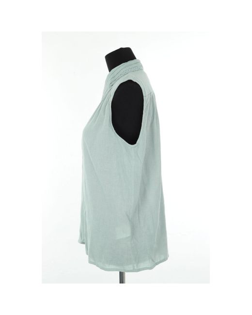 Blouses Top sans manche en coton vert Ba&sh en coloris Green