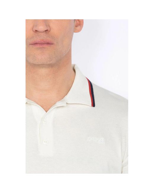 Polo PSCAMRON OFF WHITE Schott Nyc pour homme