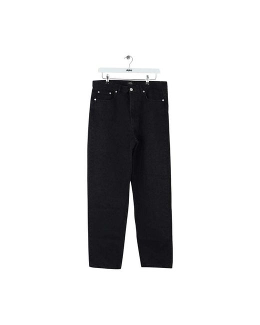 Jeans Jean droit en coton noir A.P.C. pour homme en coloris Black