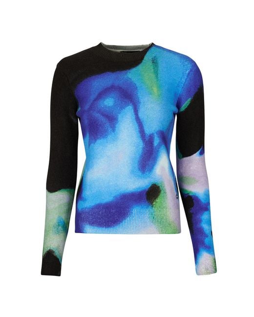 Desigual Trui Clouds Lacroix in het Blue