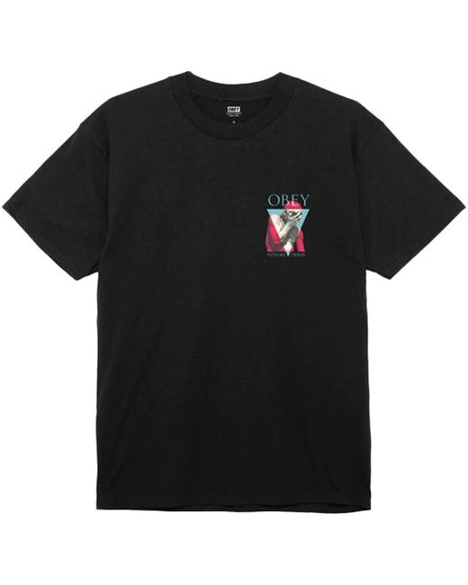 T-shirt 165263778 Obey pour homme en coloris Black