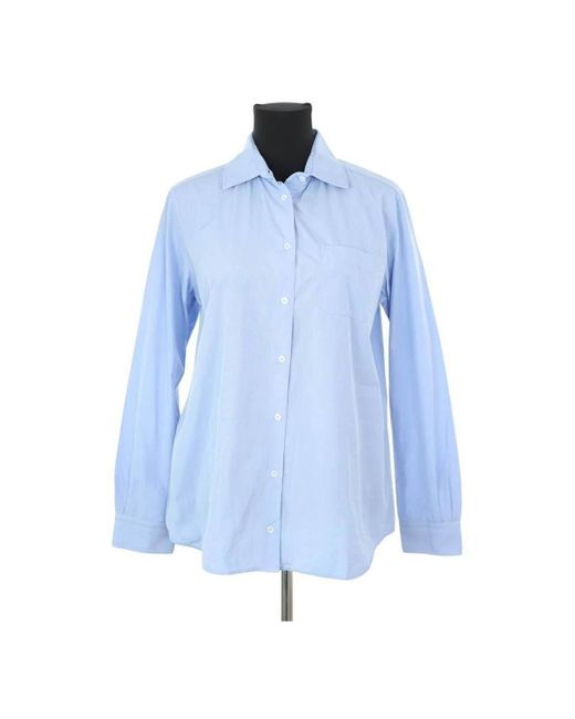 Chemise Chemise en coton bleue Max Mara en coloris Blue