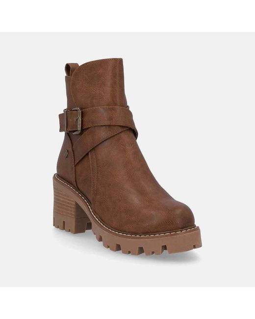 Bottines Tronchetto Tacco Refresh en coloris Brown
