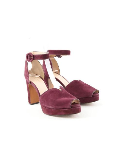 Sandales Talons en daim violets Kate Spade en coloris Purple