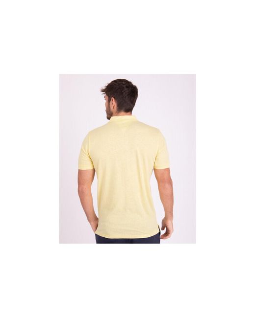 T-shirt Polo manches courtes en coton lin avec vignette 3D Camberabero pour homme en coloris Pink