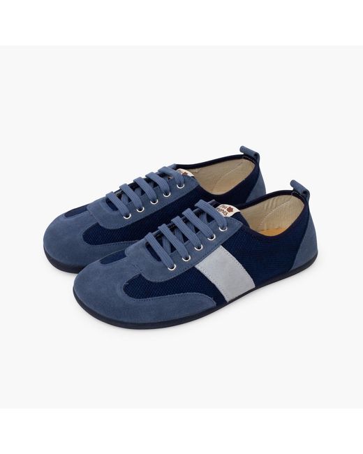 Baskets basses Baskets Barefoot Toile Et Suède Grandes Tailles Pisamonas pour homme en coloris Blue