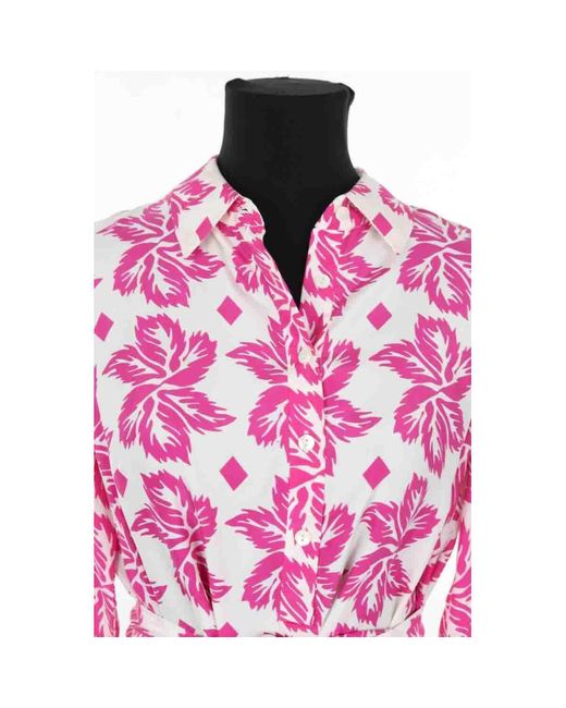 Robe Robe en soie rose Diane von Furstenberg en coloris Pink
