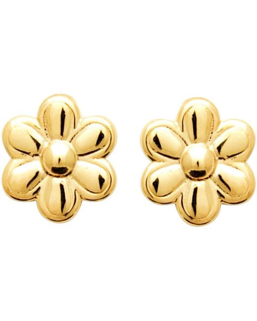 Boucles oreilles Boucles d'oreilles marguerite plaqué or Brillaxis en coloris Metallic