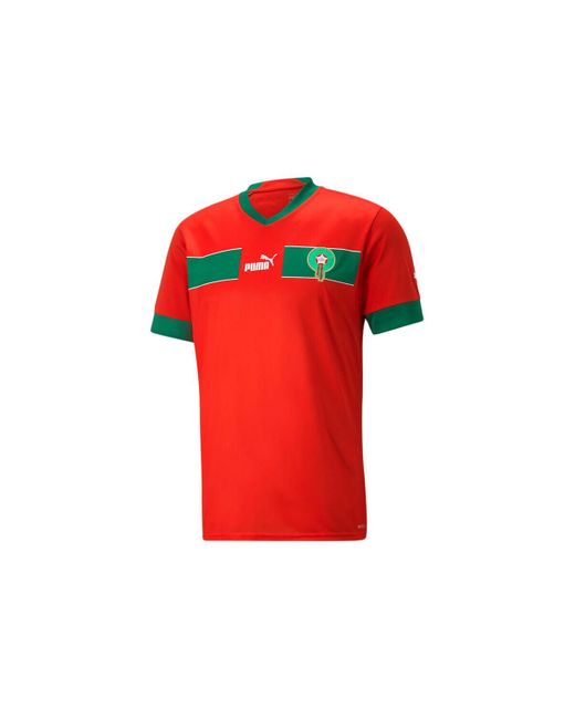 T-shirt Home du Maroc 22/23 Replica PUMA pour homme en coloris Red