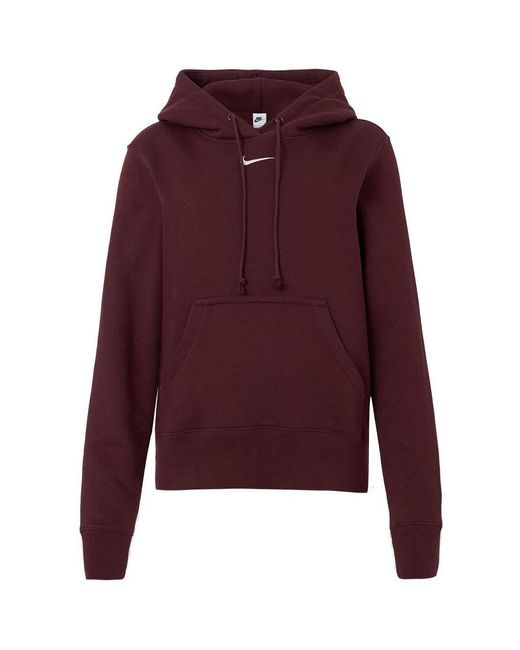 Sweat-shirt W nsw phnx flc std po hoodie Nike en coloris Purple