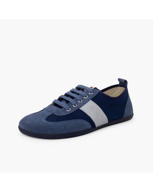 Baskets basses Baskets Barefoot Toile Et Suède Grandes Tailles Pisamonas pour homme en coloris Blue