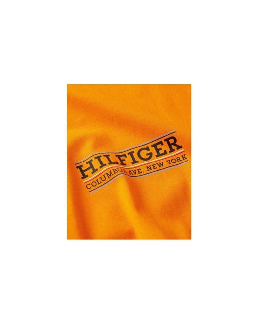 T-shirt MW0MW34387 Tommy Hilfiger pour homme en coloris Orange