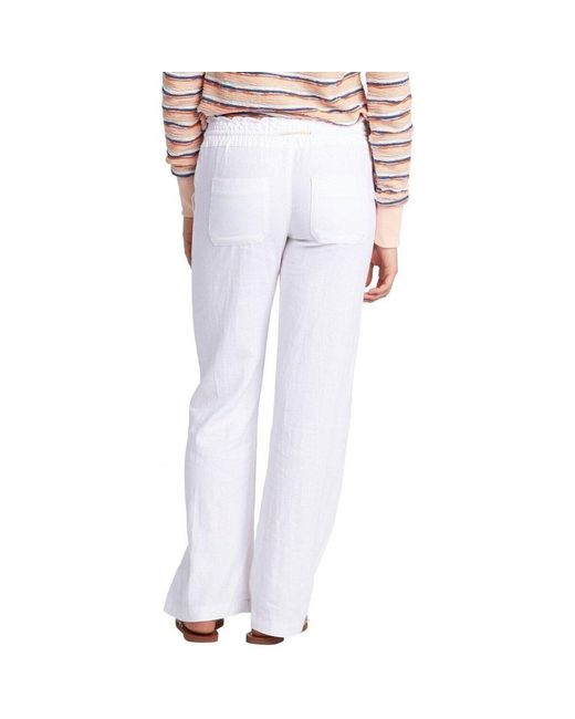 Pantalon Oceanside Roxy en coloris White