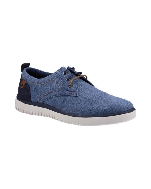 Hush Puppies Blue Sandy Mens Lace Up Shoes Casual Shoes for men
