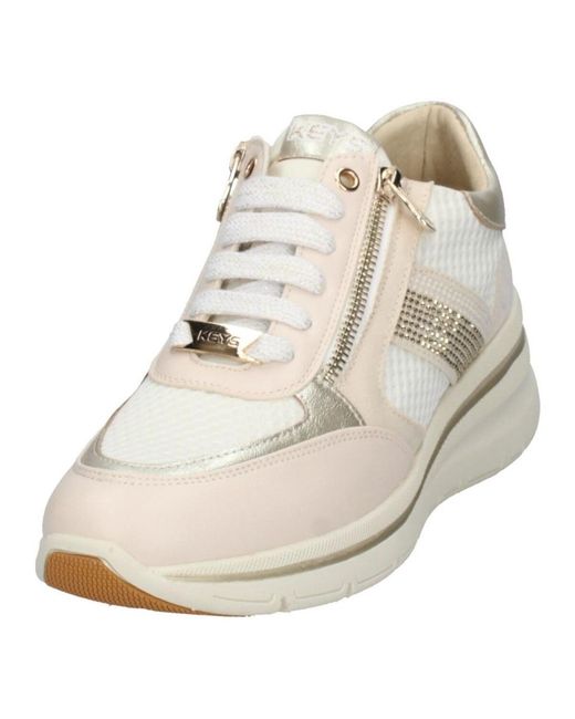 Baskets basses Keys en coloris Natural