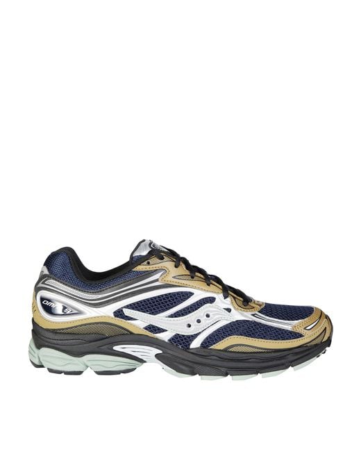 Saucony Blue Low-Top And Sneakers With Accents for men