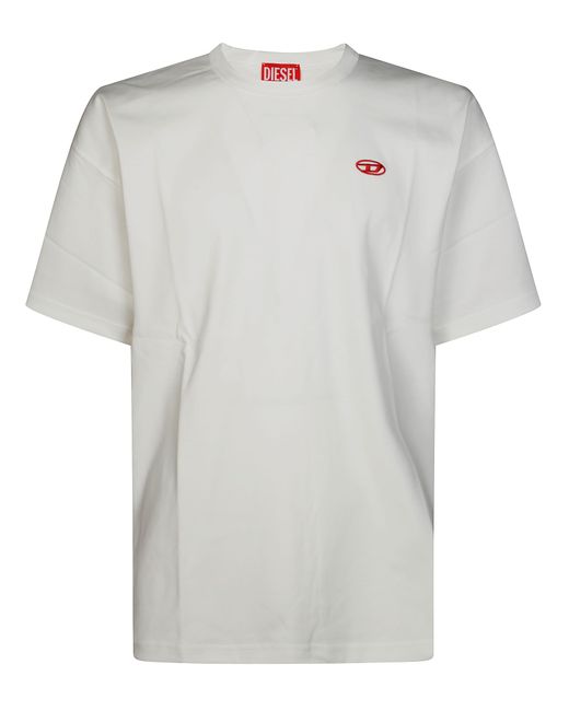 DIESEL White T-Shirt for men