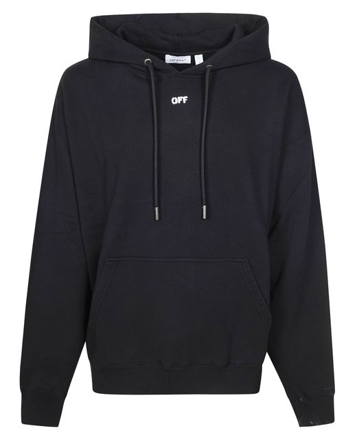 OFFWHITE Men's Blue Felpa Con Cappuccio