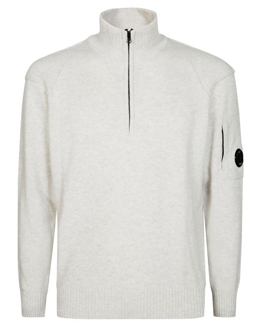 Company Men's White Knitwear Polo Collar