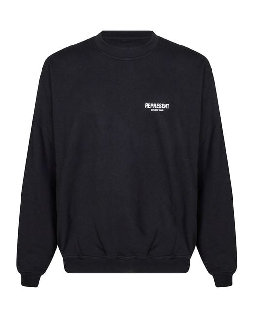 Represent Blue Front Logo Sweater for men