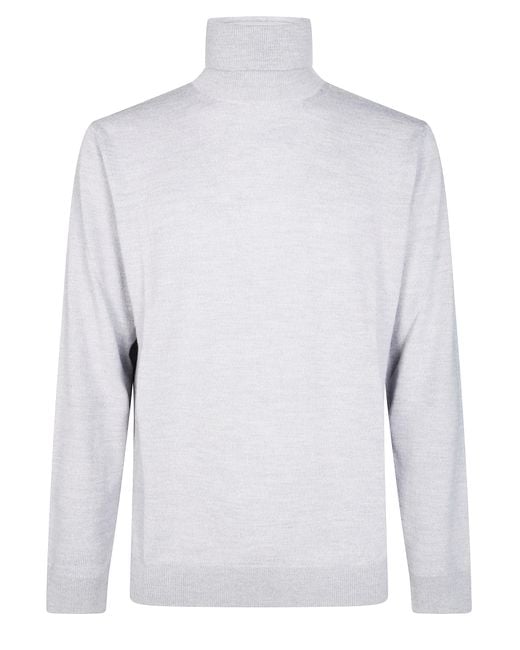 Maglia Dolcevita Merinos Base di Daniele Fiesoli in White da Uomo