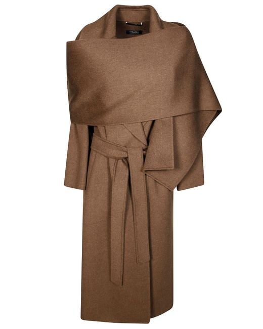 Cuore Cappotto di Max Mara in Brown