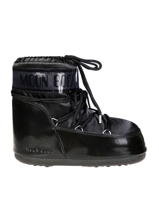 Moon Boot Black Icon Fleece Basso