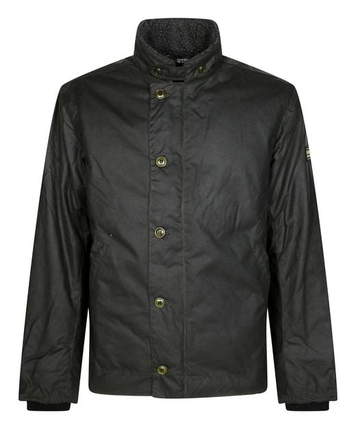 Barbour Black Mayburn Wax Cot for men