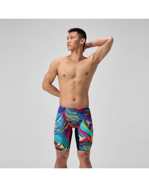 Speedo Blue Fastskin Lzr Pure Valor 2.0 High Waisted Jammer for men