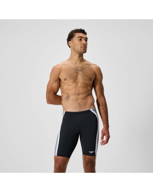Speedo Black Solid Splice Jammer for men
