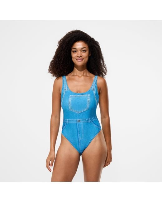 Speedo Blue Minions & Monsters Scoop Swimsuit