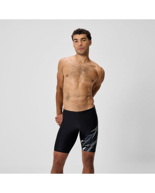 Speedo Black Medley Logo Jammer for men