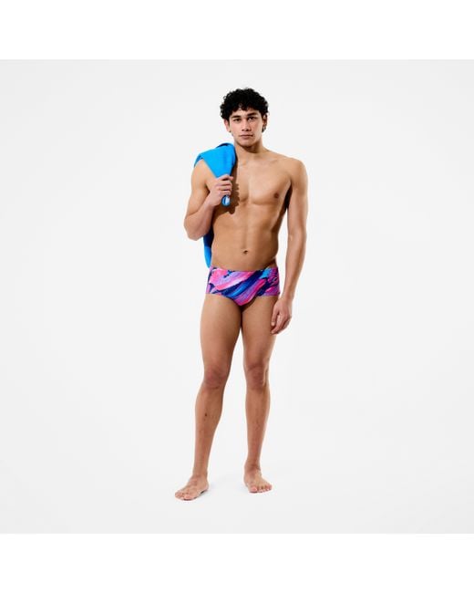Speedo Blue Club Training Printed Brief for men