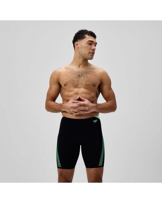 Speedo Black Hyperboom Splice Jammer for men