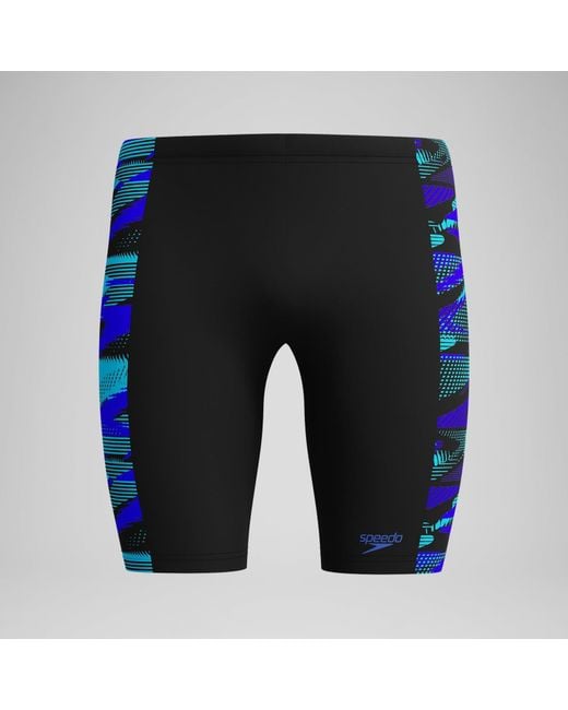 Speedo Blue Hyperboom Panel Jammer for men