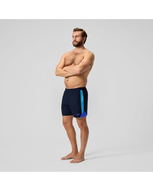 Speedo Blue Hyperboom Splice Swim Shorts for men