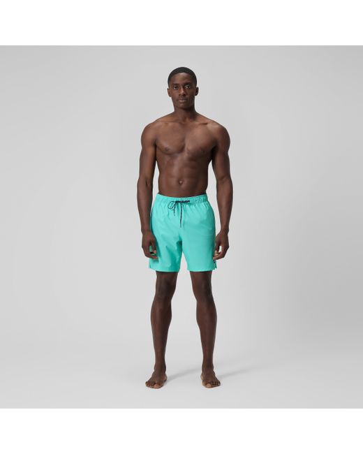 Speedo Green Solid Volley Swim Shorts for men