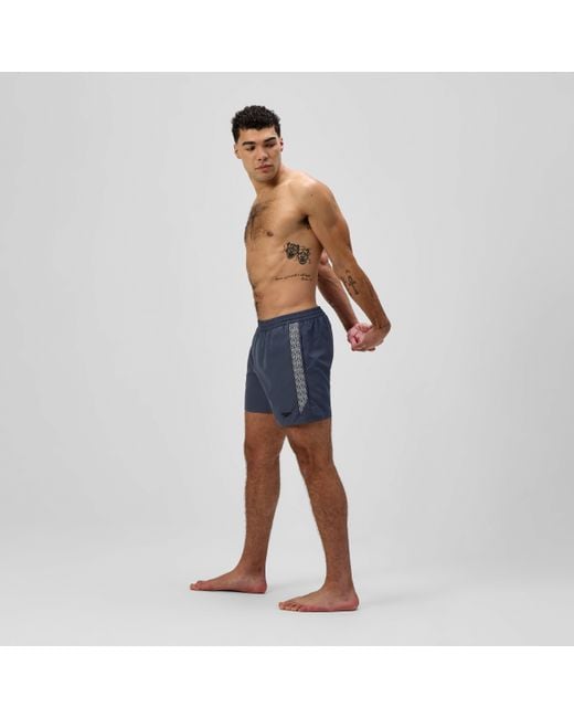 Speedo Blue Hyperboom Splice Swim Shorts for men