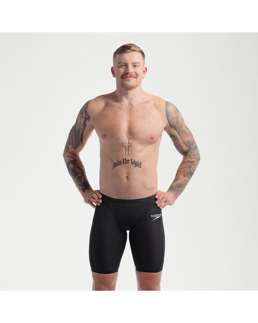 Speedo Black Fastskin Lzr Pure Valor 2.0 High Waisted Jammer for men