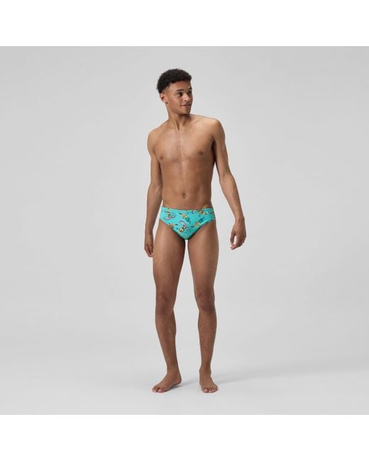 Speedo Green Printed One Brief for men