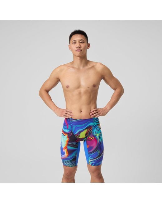 Speedo Blue Fastskin Lzr Pure Valor 2.0 High Waist Jammer for men