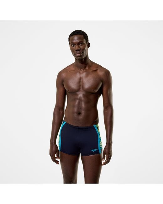 Speedo Blue Hyperboom Splice Aquashorts for men