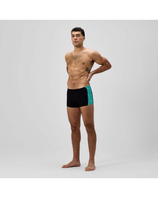 Speedo Blue Hyperboom Panel Aquashorts for men