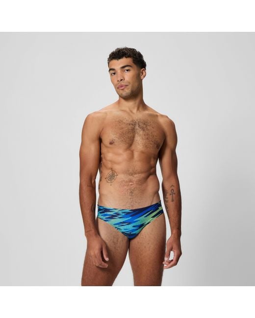 Speedo Blue Hyperboom Printed Brief for men