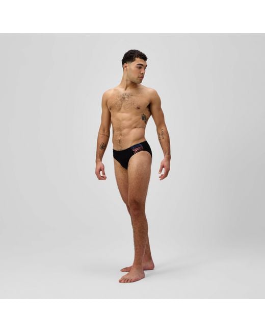 Speedo White Medley Logo Brief for men