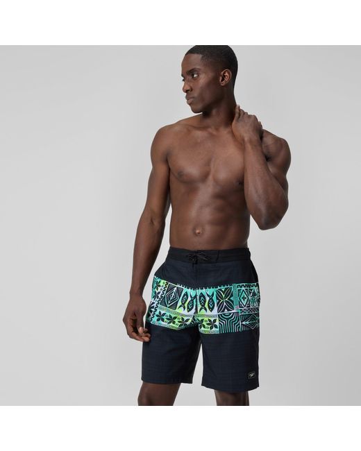Speedo Brown Printed 20' Bondi Swim Shorts for men