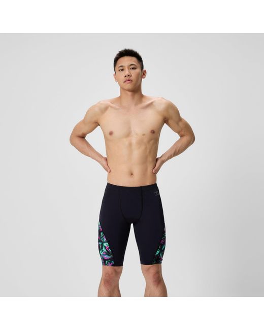 Speedo Blue Club Training Spliced Jammer for men