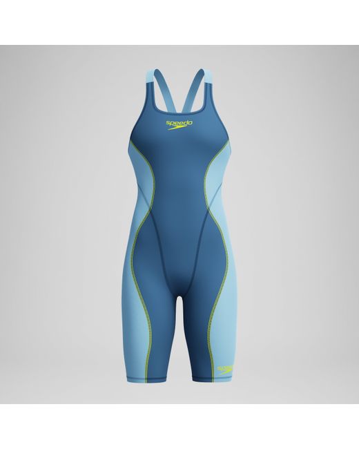 Speedo Blue Fastskin Hyperspark Openback Kneeskin