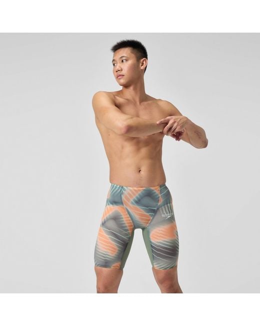 Speedo Blue Fastskin Lzr Pure Valor 2.0 High Waist Jammer for men