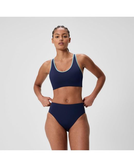 Speedo Blue Sculpture Classic Bikini Bottom